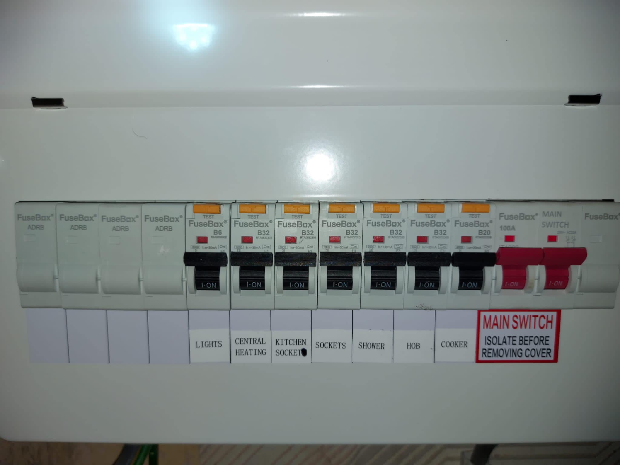 A picture of a fuse box